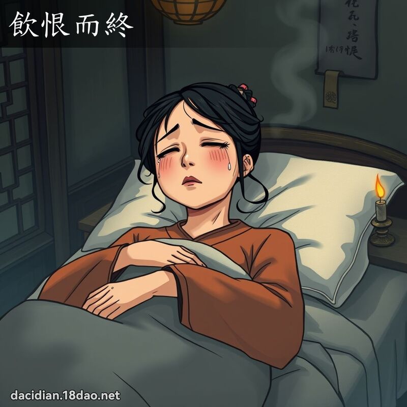 飲恨而終 - 國語大辭典配圖