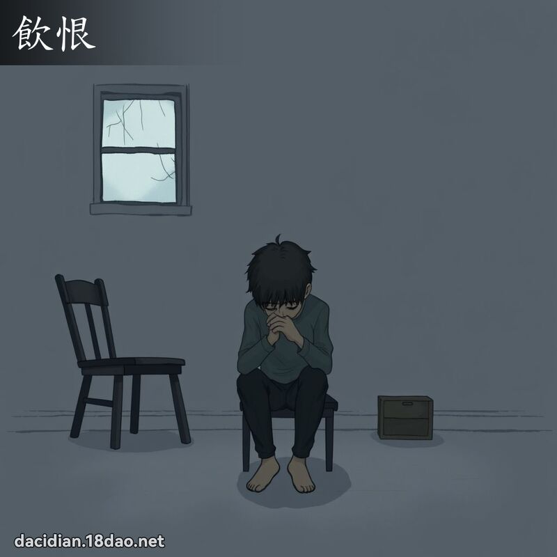 饮恨 - 国语大辞典配图