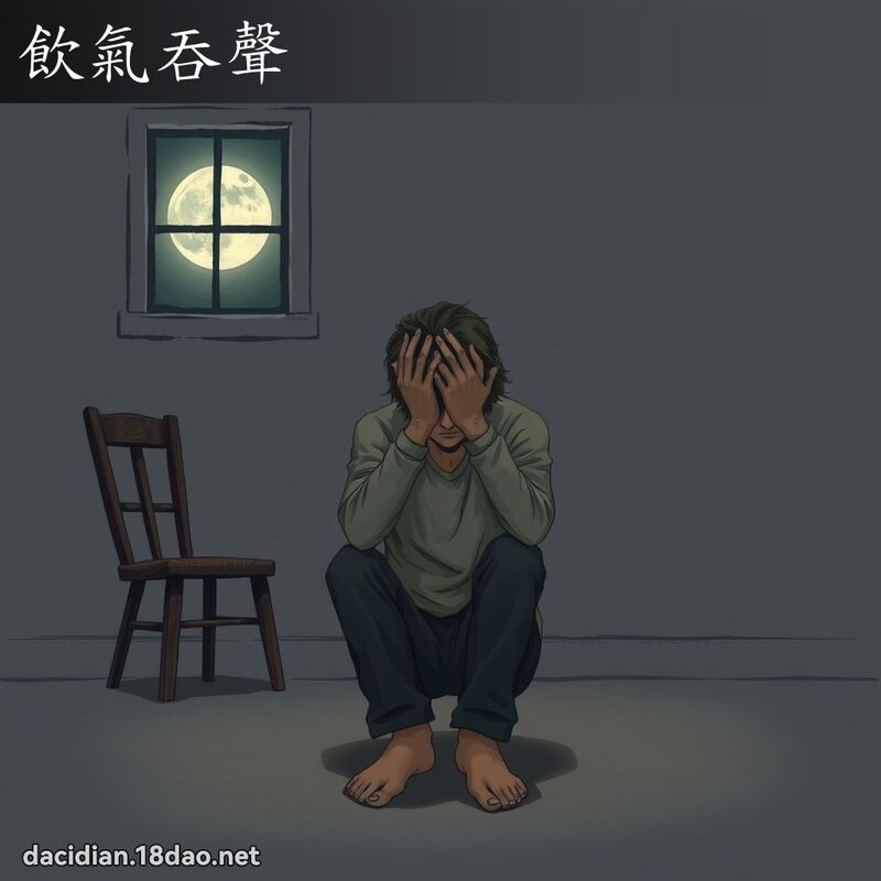 饮气吞声 - 国语大辞典配图