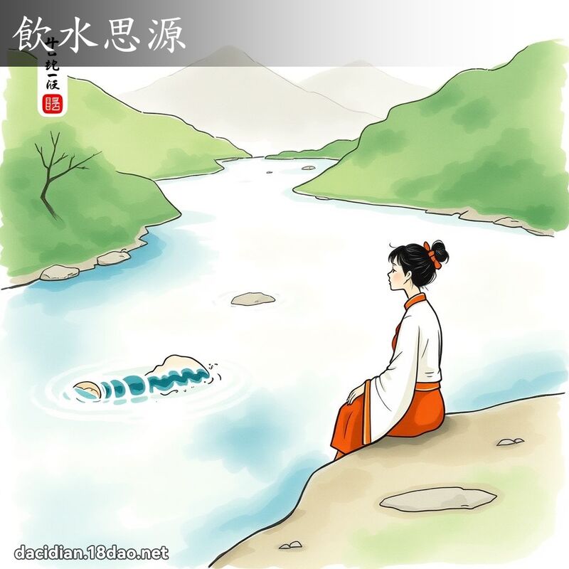 饮水思源 - 国语大辞典配图