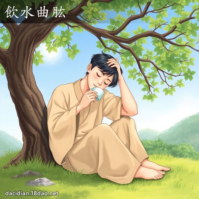 饮水曲肱 - 国语大辞典配图