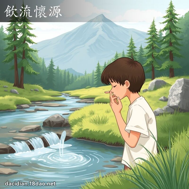 飲流懷源 - 國語大辭典配圖
