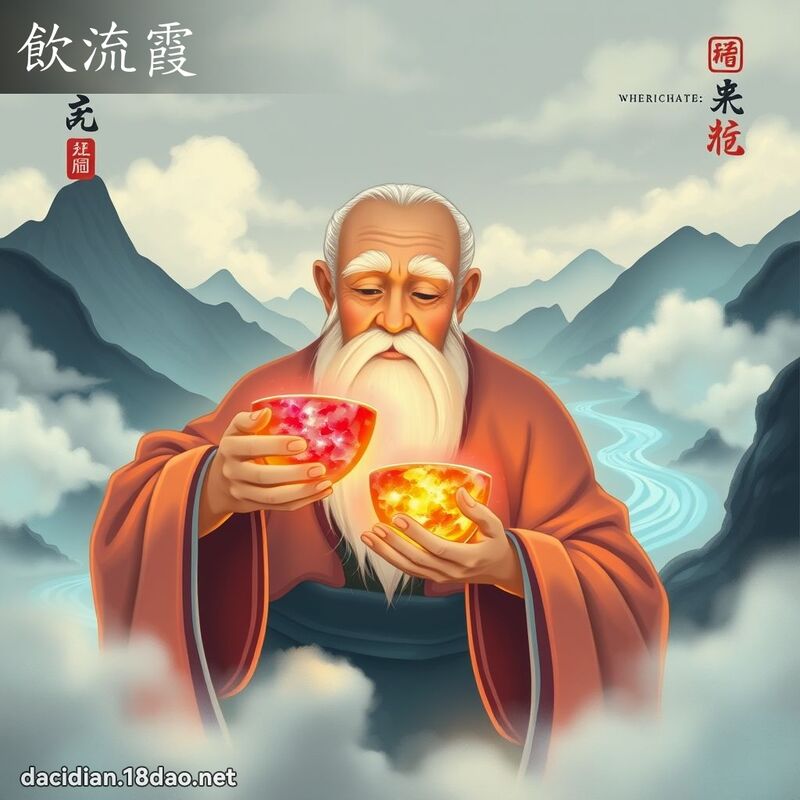 飲流霞 - 國語大辭典配圖