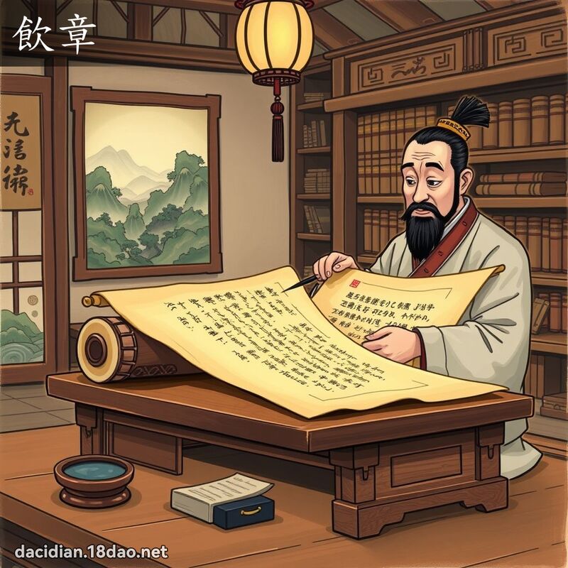 飲章 - 國語大辭典配圖