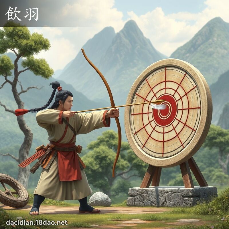 饮羽 - 国语大辞典配图