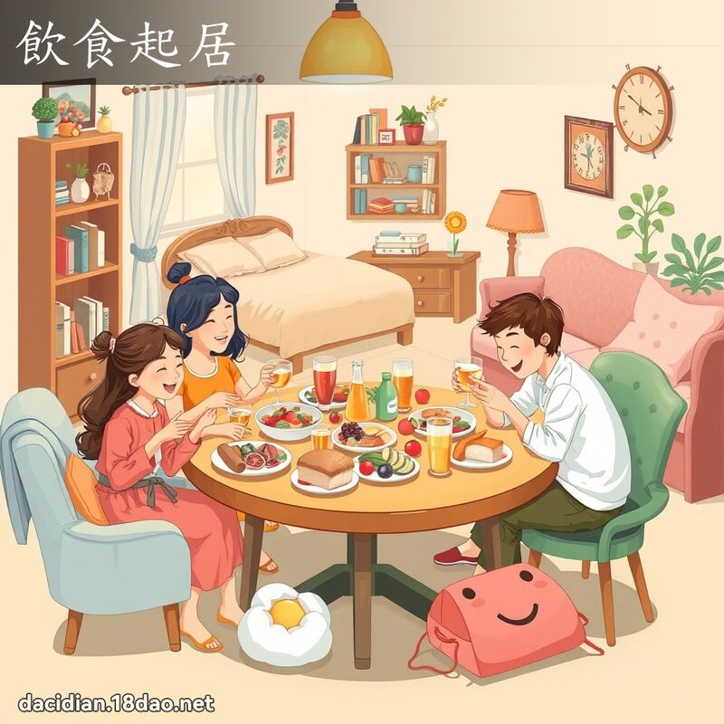 飲食起居 - 國語大辭典配圖