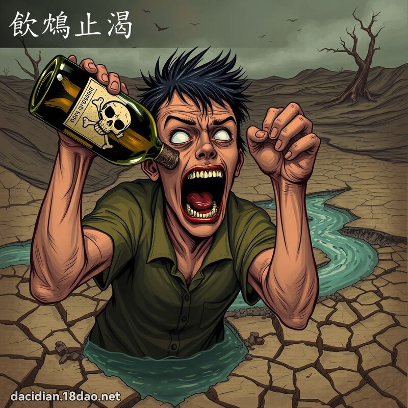 飲鴆止渴 - 國語大辭典配圖