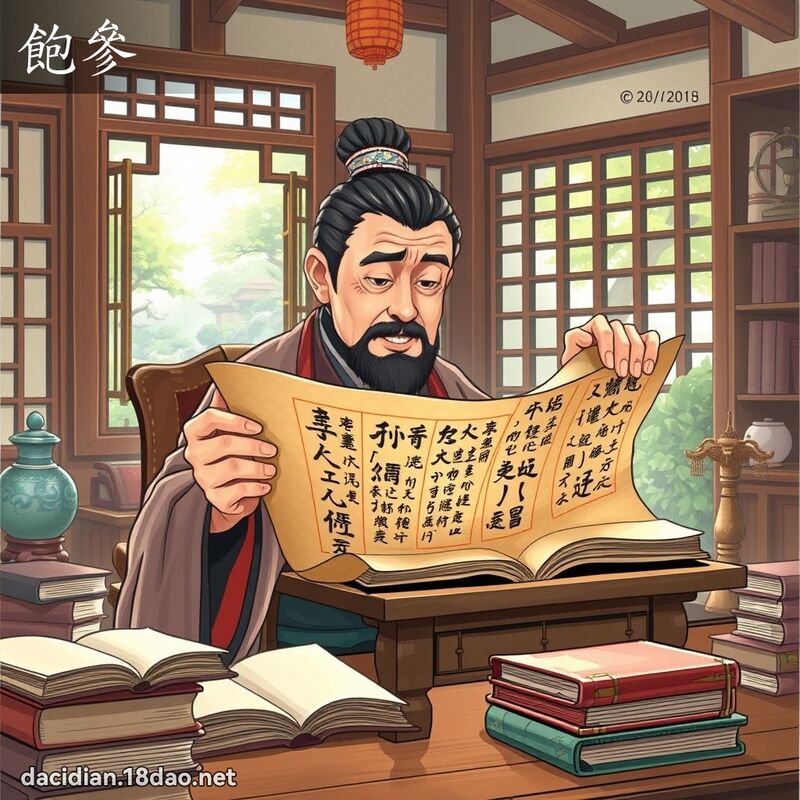 饱参 - 国语大辞典配图
