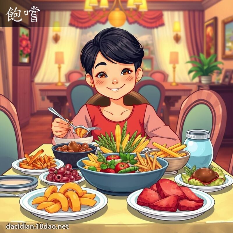 飽嚐 - 國語大辭典配圖
