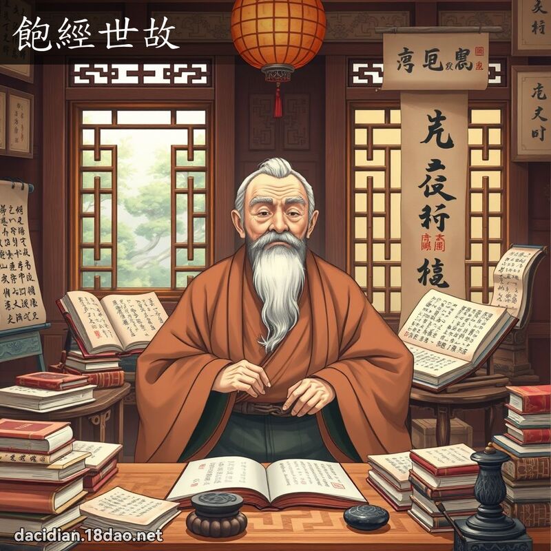 饱经世故 - 国语大辞典配图