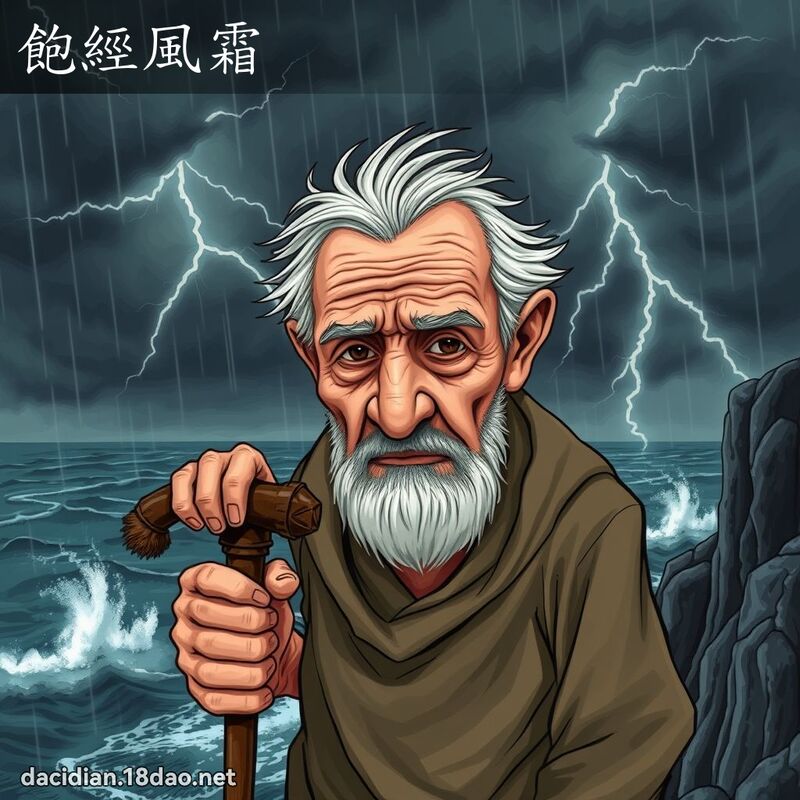 飽經風霜 - 國語大辭典配圖