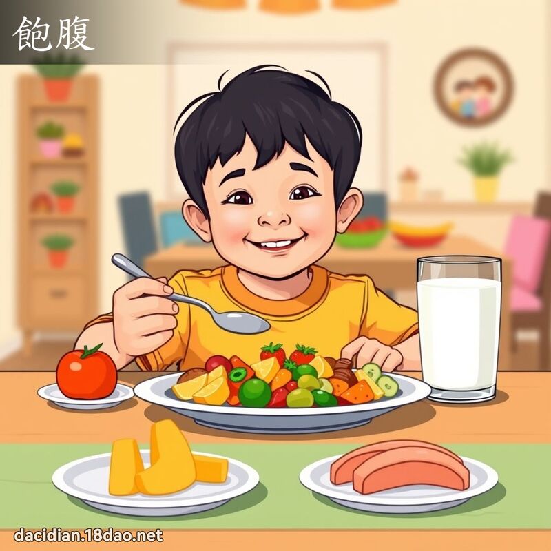饱腹 - 国语大辞典配图