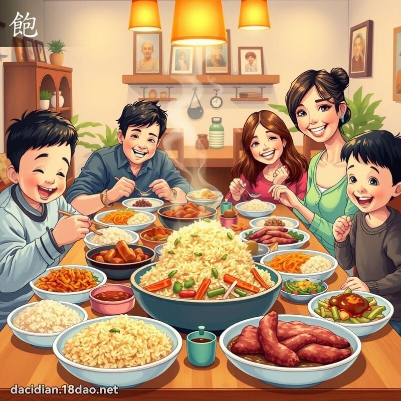 饱 - 国语大辞典配图