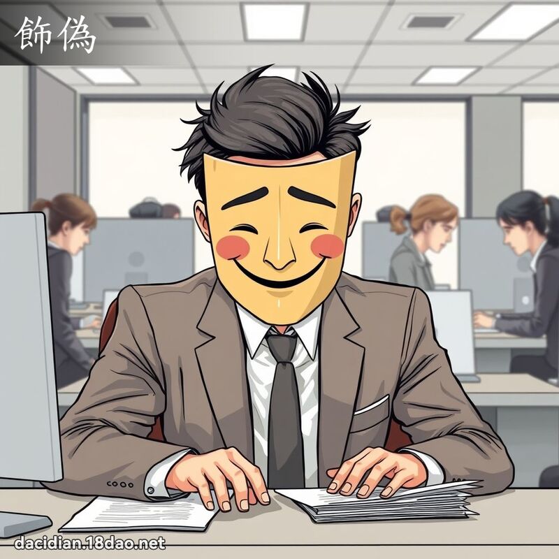 飾偽 - 國語大辭典配圖