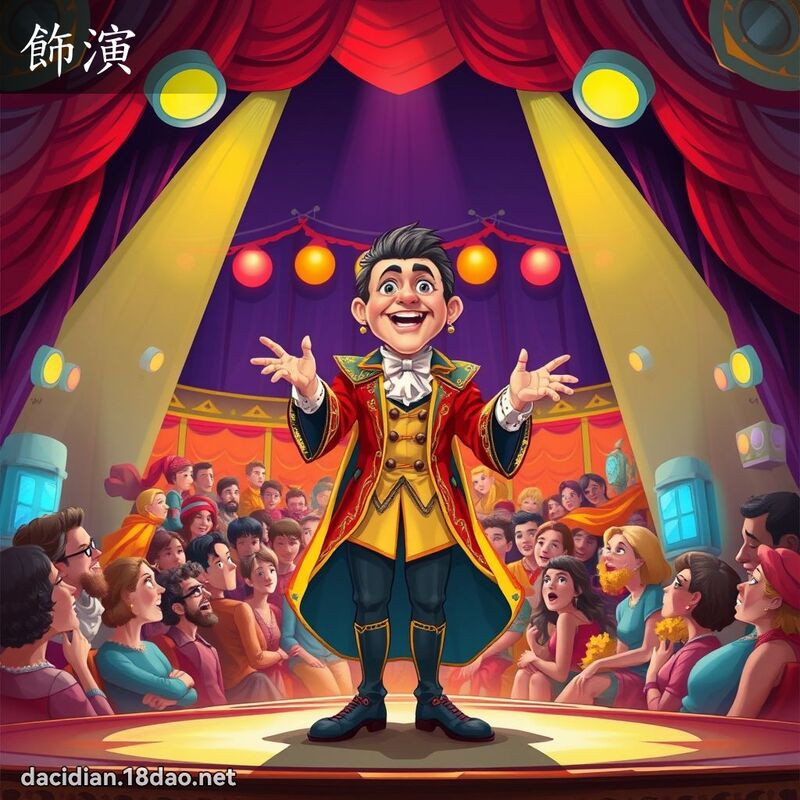 飾演 - 國語大辭典配圖