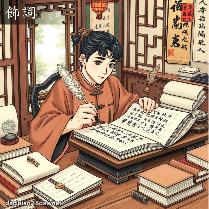 飾詞 - 國語大辭典配圖
