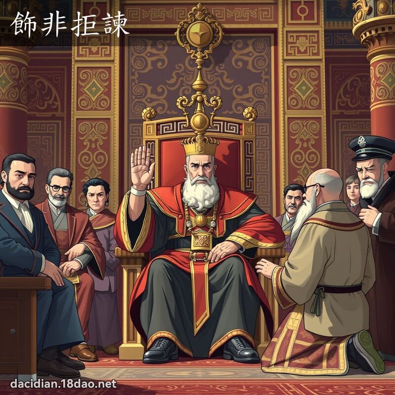 飾非拒諫 - 國語大辭典配圖