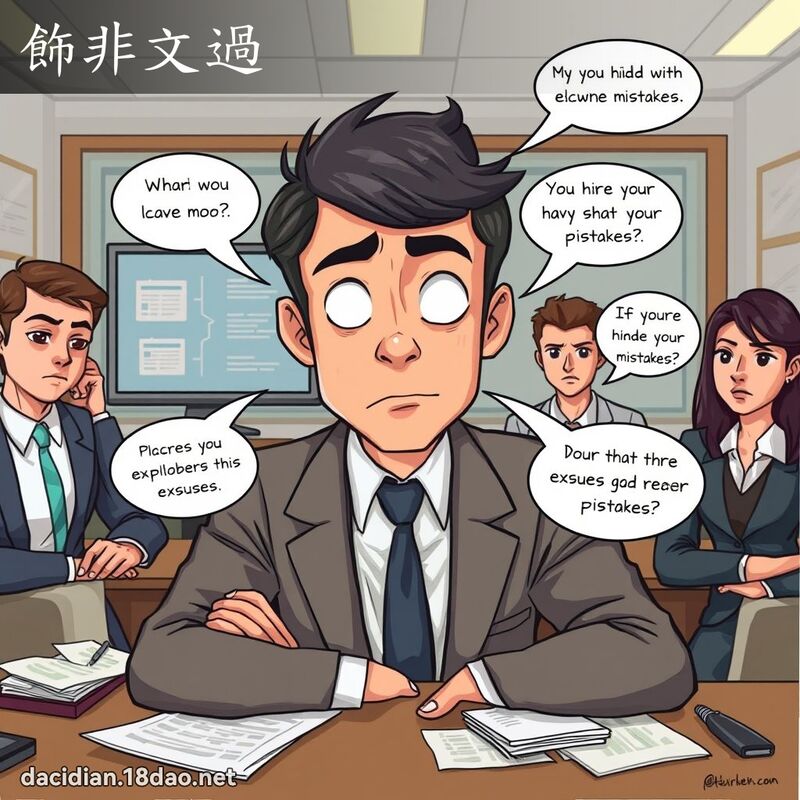 饰非文过 - 国语大辞典配图