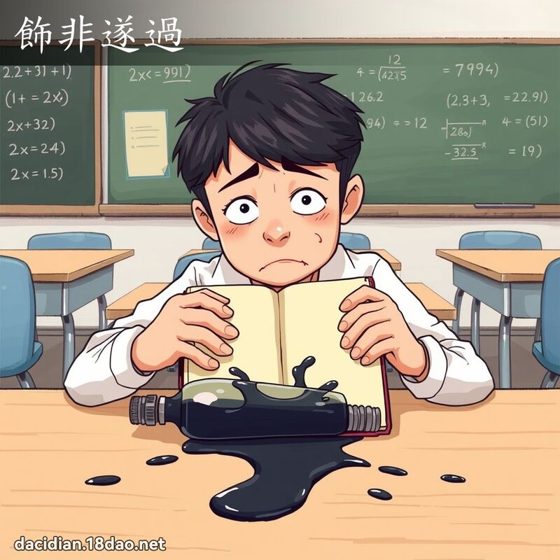飾非遂過 - 國語大辭典配圖