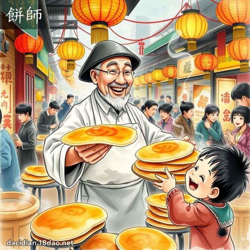 饼师 - 国语大辞典配图