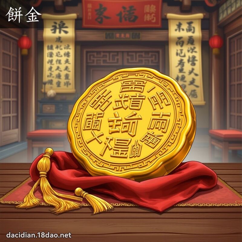 饼金 - 国语大辞典配图