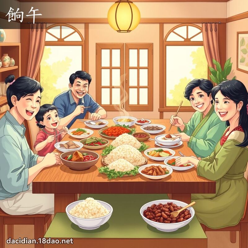 餉午 - 国语大辞典配图