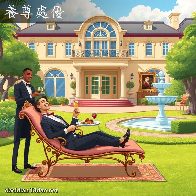 养尊处优 - 国语大辞典配图
