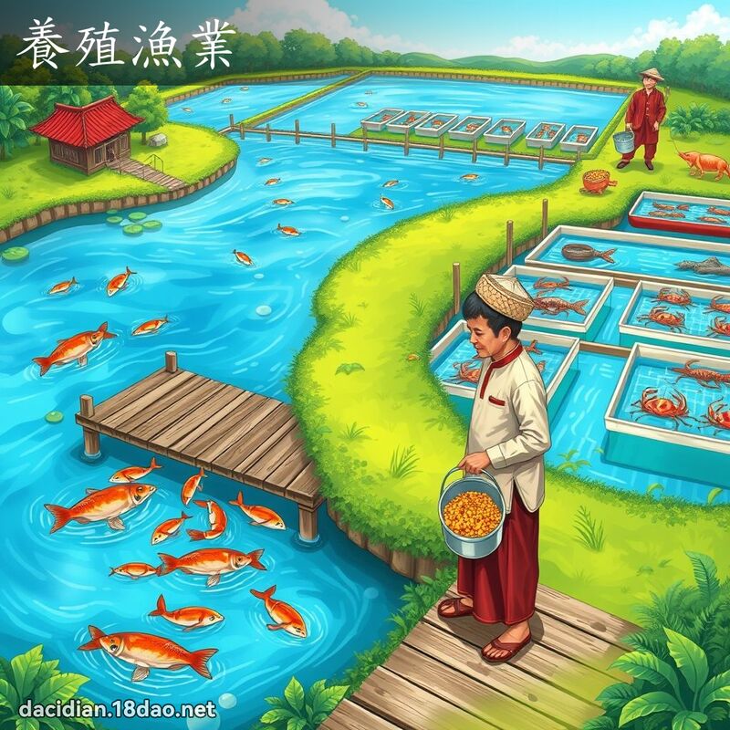 养殖渔业 - 国语大辞典配图