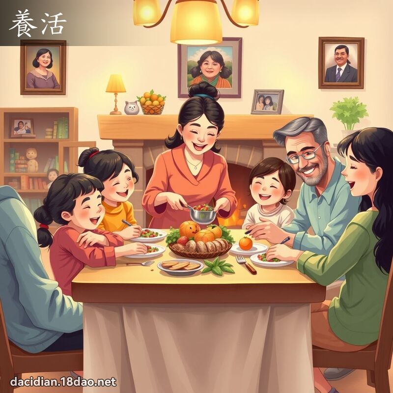 养活 - 国语大辞典配图
