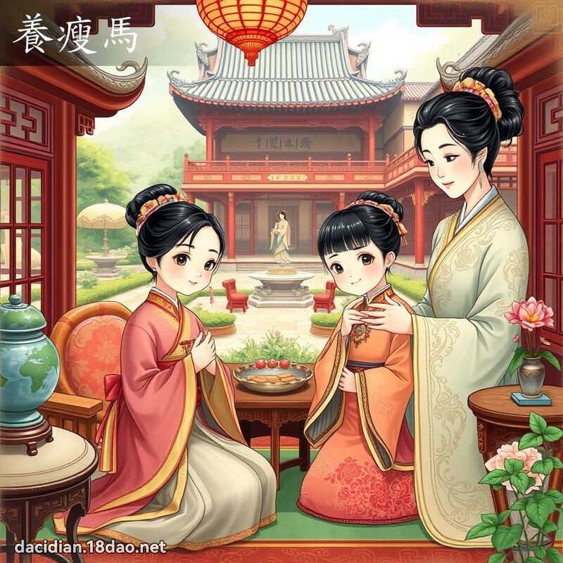 养瘦马 - 国语大辞典配图