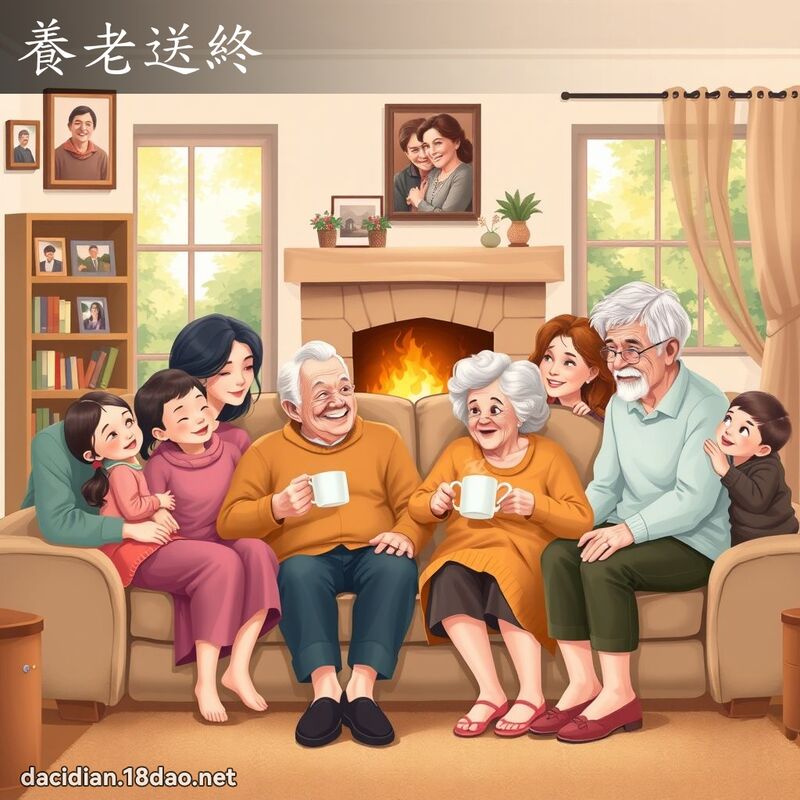 養老送終 - 國語大辭典配圖