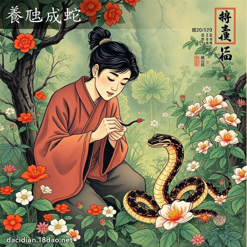 養虺成蛇 - 國語大辭典配圖