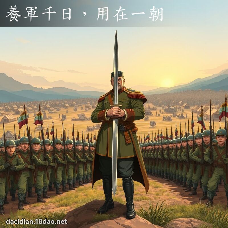 養軍千日，用在一朝 - 國語大辭典配圖