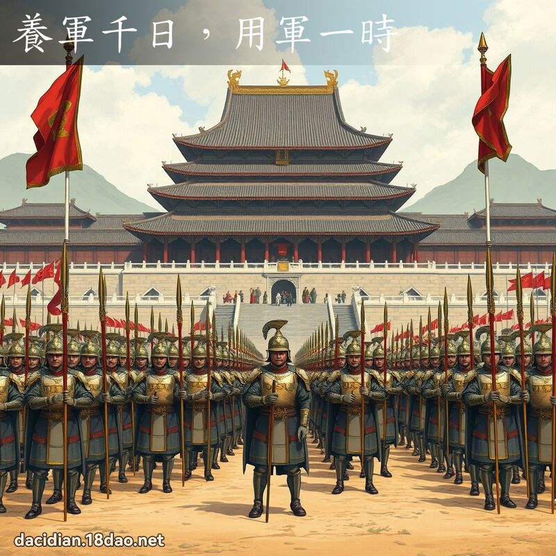 養軍千日，用軍一時 - 國語大辭典配圖