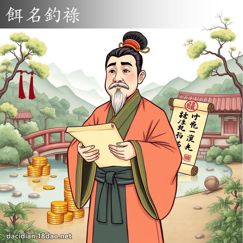 餌名釣祿 - 國語大辭典配圖