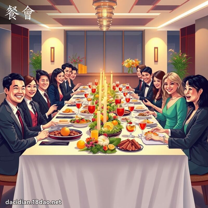 餐會 - 國語大辭典配圖