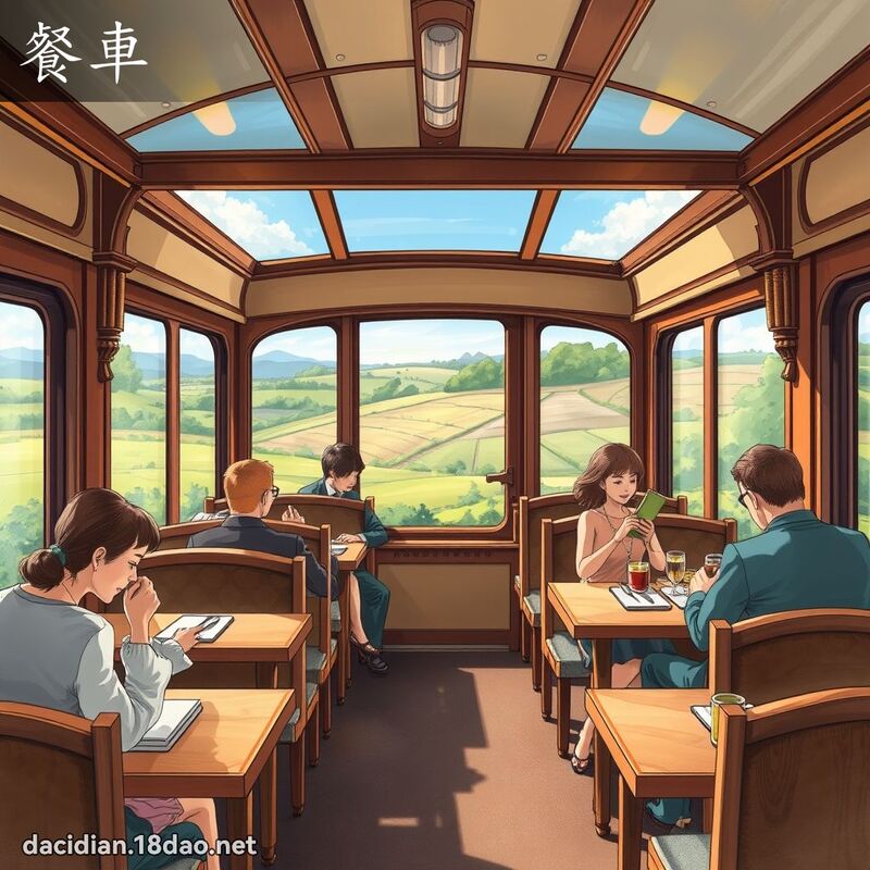 餐車 - 國語大辭典配圖