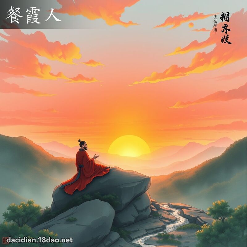 餐霞人 - 國語大辭典配圖