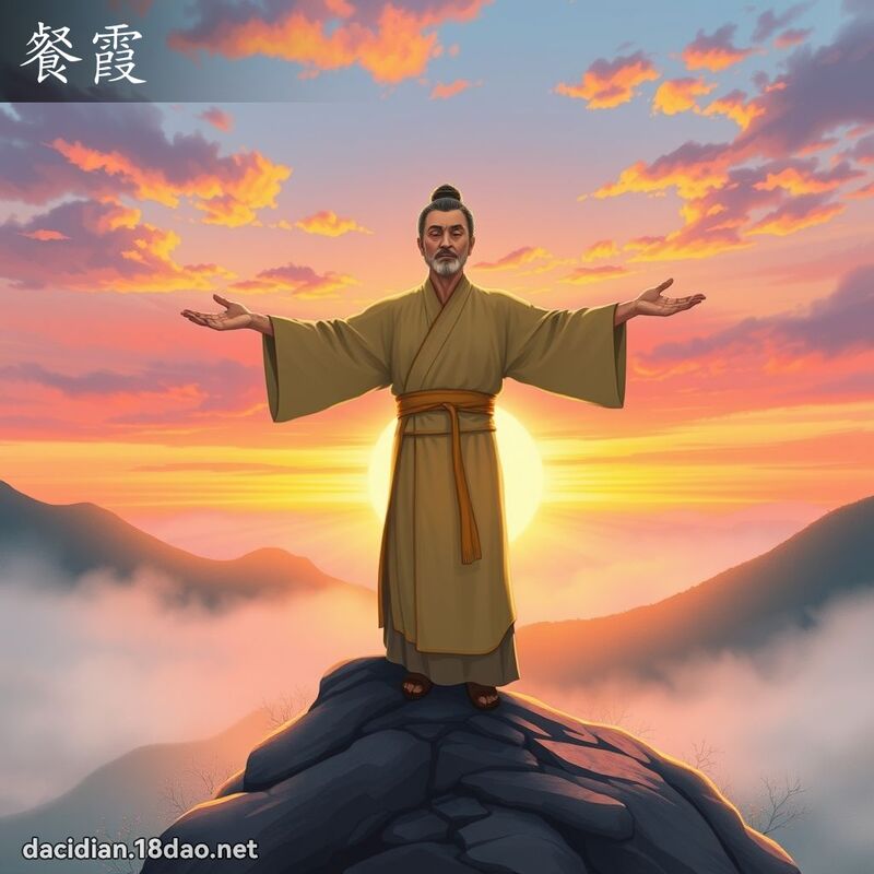 餐霞 - 國語大辭典配圖