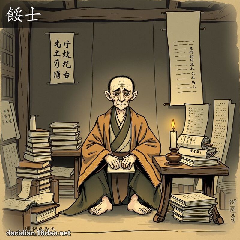 餒士 - 國語大辭典配圖