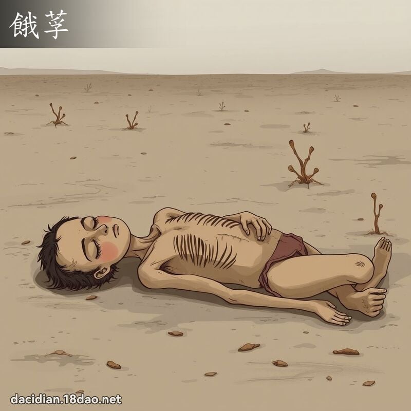 餓莩 - 國語大辭典配圖