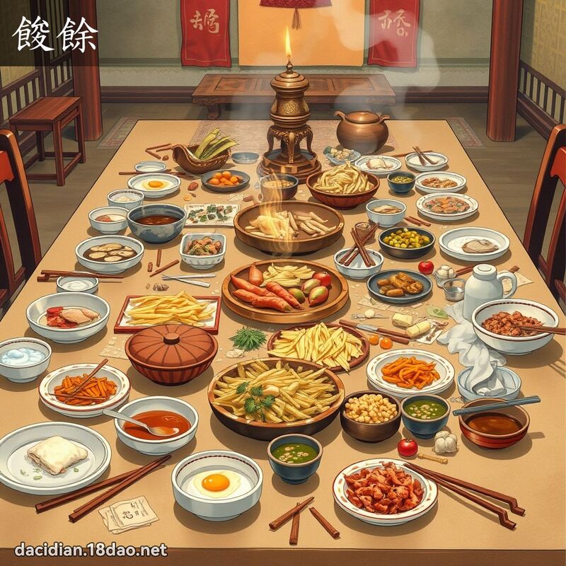 餕餘 - 國語大辭典配圖