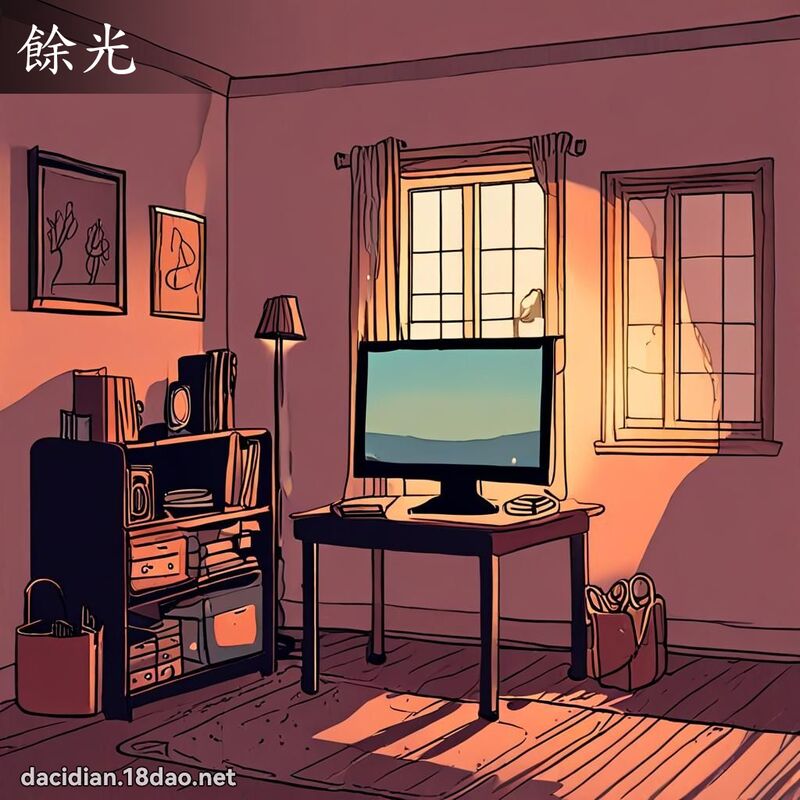 餘光 - 國語大辭典配圖