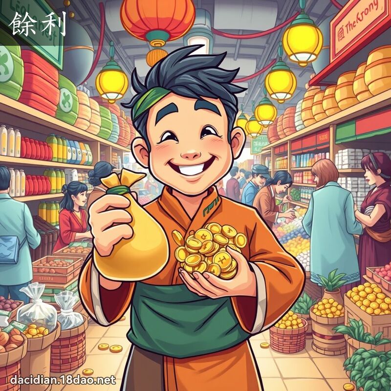 餘利 - 國語大辭典配圖