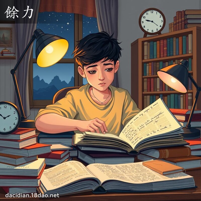 餘力 - 國語大辭典配圖