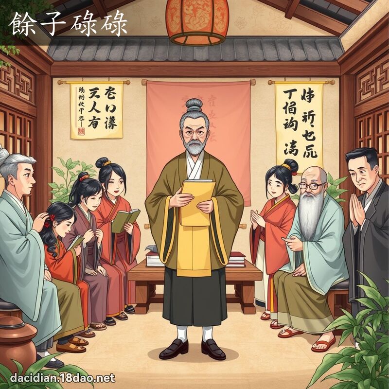 余子碌碌 - 国语大辞典配图