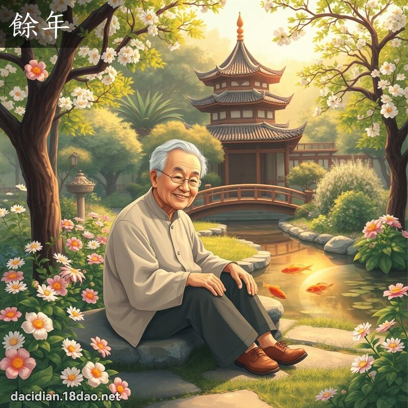 餘年 - 國語大辭典配圖