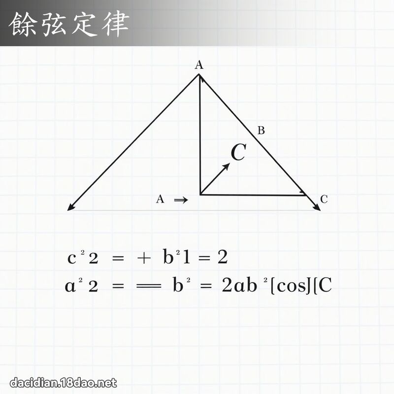 餘弦定律 - 國語大辭典配圖