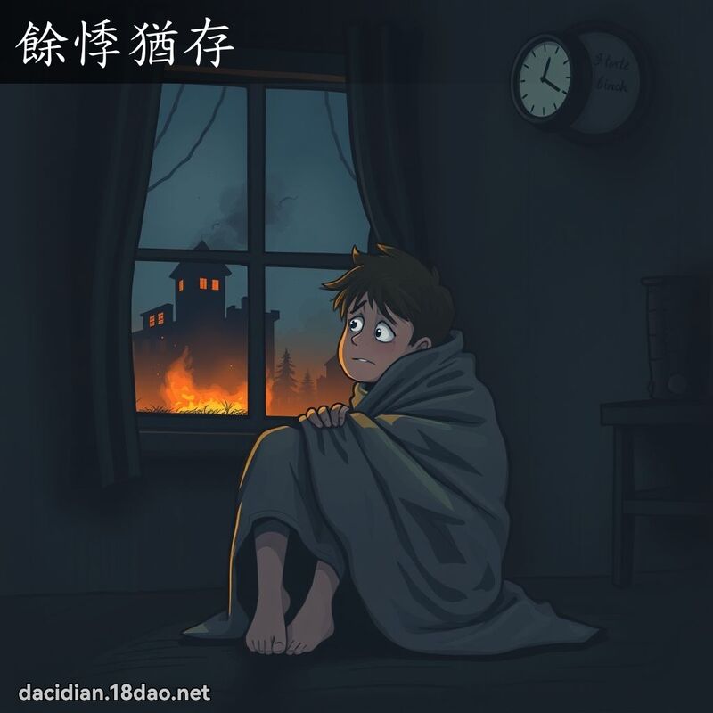 餘悸猶存 - 國語大辭典配圖