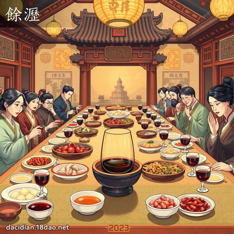 餘瀝 - 國語大辭典配圖